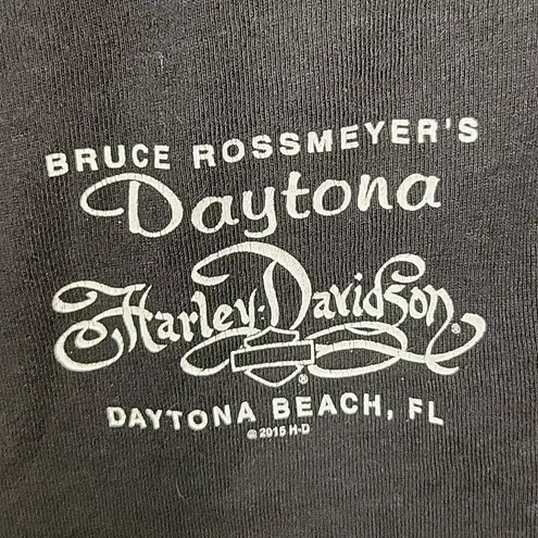 Harley Davidson  Daytona Beach V Neck Short Sleeve Size M with logos and …