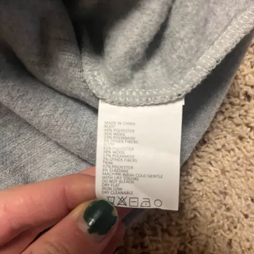 prAna  Hartlie Wool Pullover Hoodie Sweatshirt with cinch bottom & double lined - Image 3