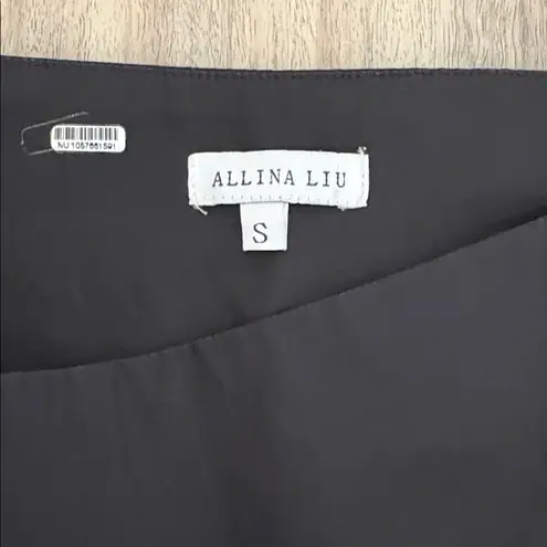 Alina Liu Sleeveless Strappy Babydoll Tank Mini Dress Small Black