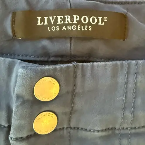 Liverpool Utility Cargo Crop Pant in Indigo Dusk Size 27/4