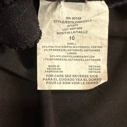 Dream Suit Black Tankini Swim Top Womens 10 V Neck Ruffle Adjustable Padded