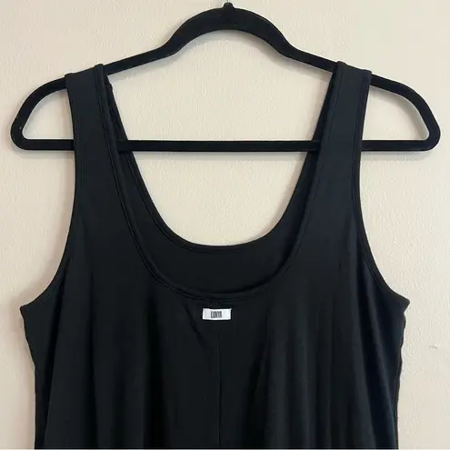 Lunya Cooldown Sleep Romper with Pockets in Black Size Small