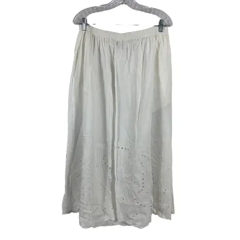 Delin Collection Women's All White Top & Skirt Set Size 2X