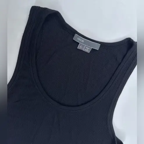 Vince Scoop Neck Tank - Black - L