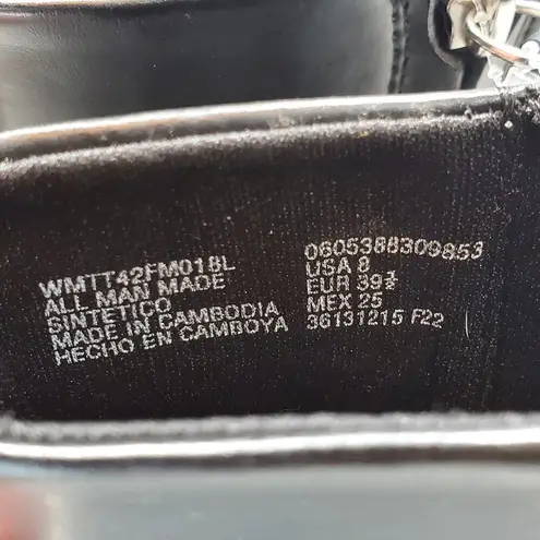 Time And Tru NWT Women's Square Toe Sz 8 Dress Boots WMTT42fM018l Booties Black