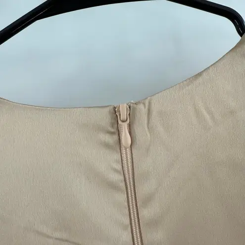 Show Me Your Mumu  Rome Twist Gown Dress SZ Extra Small Champagne Luxe Satin Maxi