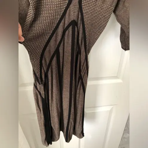 Max Studio  Sweater Dress Women size small Striped Cotton Blend