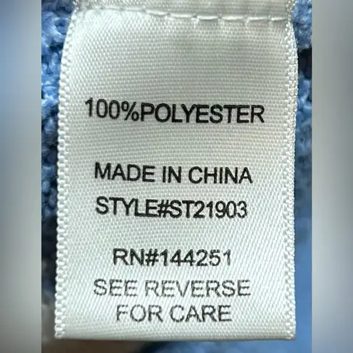 Sincerely Jules Size S Blue 2 Piece Smiley Cropped Sweater & Wide Leg Pants - Image 7