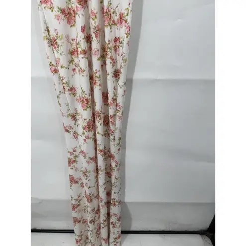 Parthea Floral Maxi Dress Women M White Whimsical Prairie Cottage Milk Maid Size M