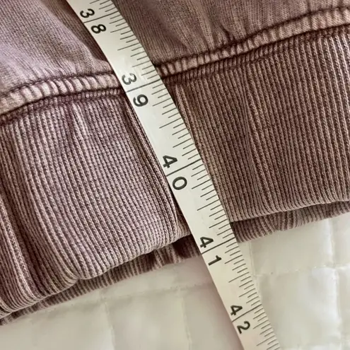 Sundance Women’s Flowers Embroidered Cuffed Pants Mauve Pink Joggers size XL