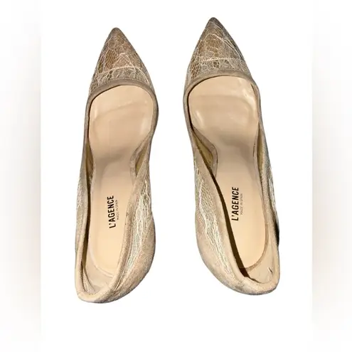 L'Agence L’AGENCE Simone Lace Pumps