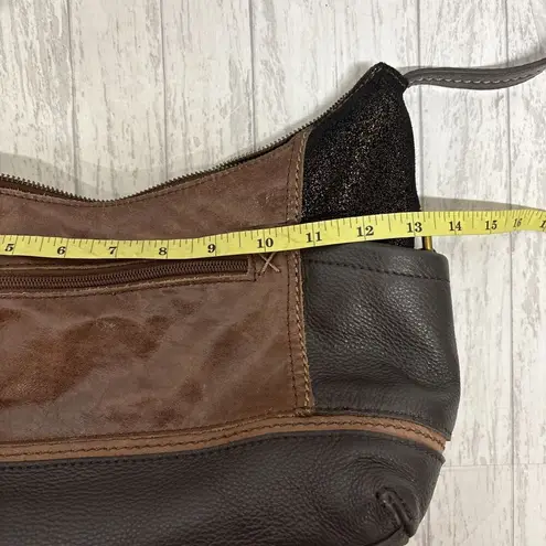 The Sak Womens Hobo Patchwork Leather Bag EUC