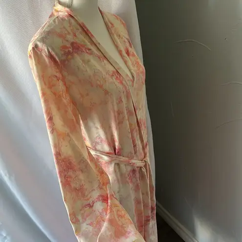 Stars Above Pink and Cream Floral Robe