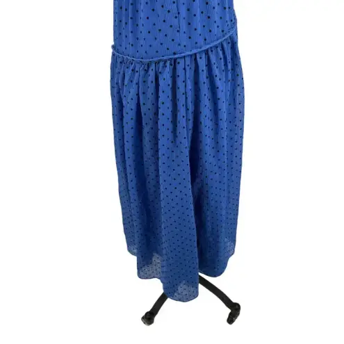 La Maison Talulah Sorrento Midi Dress Azure Blue Polka Dot Size Small