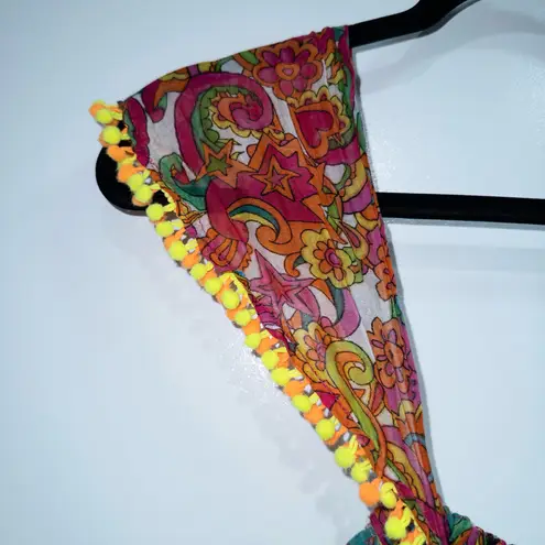 Antica Sartoria by Giacomo Cinque Tropical Print Pom Pom Swim Cover One Size Multiple