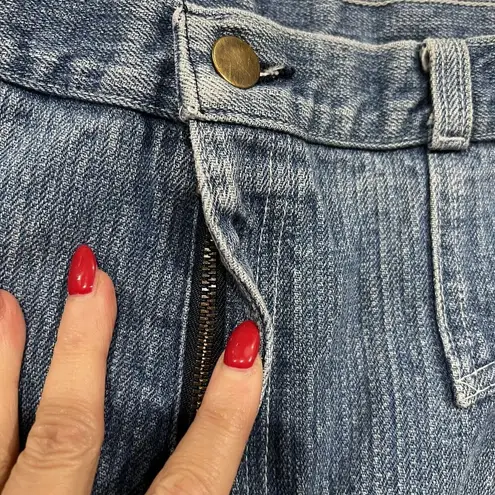 Cheryl Tiegs Size 12 Jeans Vintage 70s Pleated Front Baggy Bareback High Rise Blue