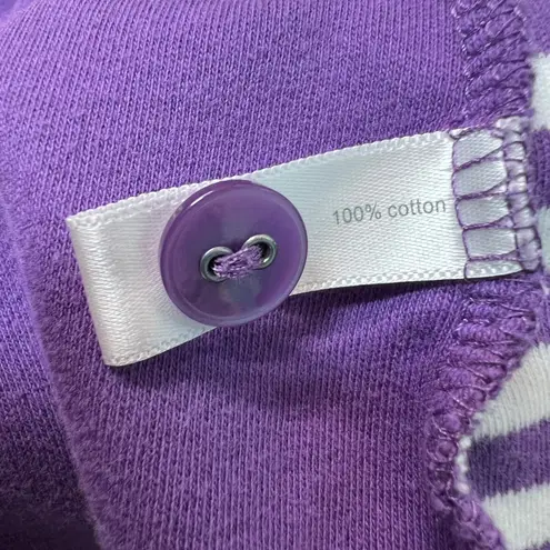 Essentials Cardigan Womens 4X Breathable 100% Cotton Casual Workwear Stretch Purple