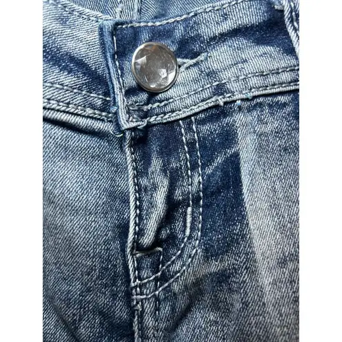 Montana West Montana Embellished Jewel Y2k Low Rise Womens Jeans Size 5/6