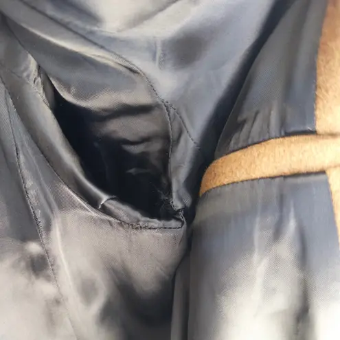 M. Martin New York Camel Wool Blend Button Front Coat, Size S, Made in USA Brown - Image 7