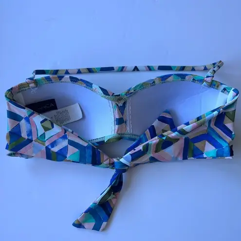 La Blanca Riviera Renewal Bandeau Bikini Halter Top NWOT Size 4