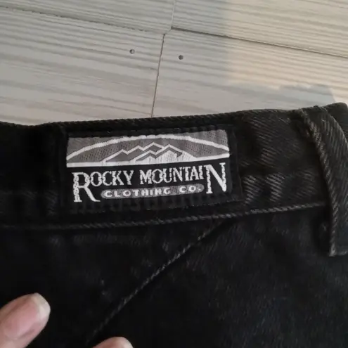 Rocky Mountain vintage women's jeans rodeo cowgirl black size 28 (13-14)