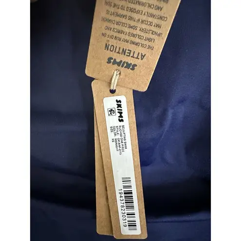 SKIMS NWT Rare Shaping Sculpting Swim Ruched One-Piece in Midnight Women’s XS