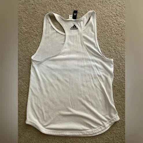 Adidas  Lightweight Comfy Running Tank Top Size Small White