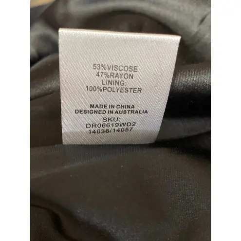 Meshki NEW Darcie Women's Black Strapless Satin Lace Maxi Bodycon Dress Size S