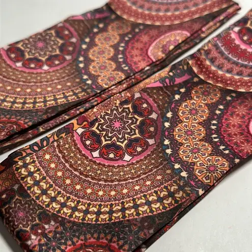 Two Vintage Mandala Pattern Thin Scarves / Hair Bands / Scarves