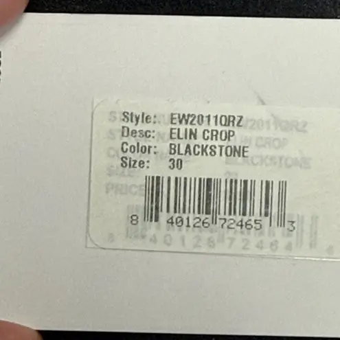 Edwin “Elin” Cropped Jean in Blackstone Black Size 30