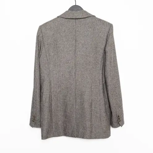 Sandro Courtney Houndstooth Single-Breasted
Wool-Blend Blazer - FR 38 / US 6 / S