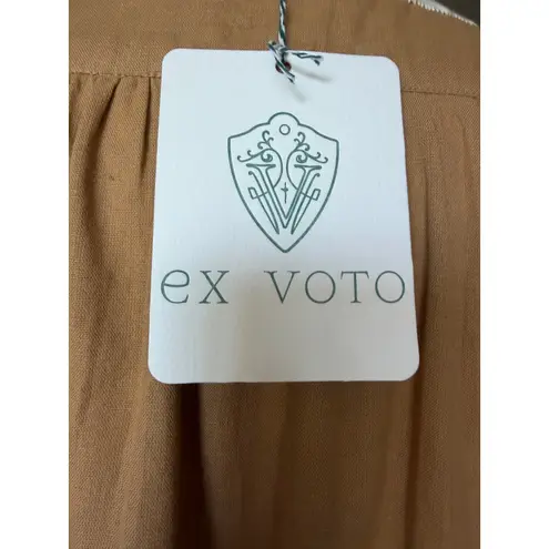 Ex Voto Ivy Caftan Doe Color Ivory Embroidery Off