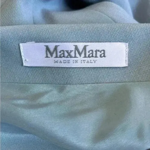 Max Mara blue wool shift dress in size 4