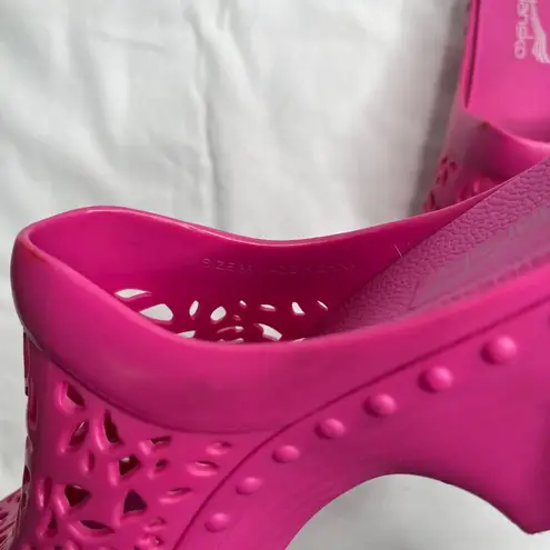 Dansko Womens Pippa Pink Slip-On Rubber Clogs Shoes Size 38 EU