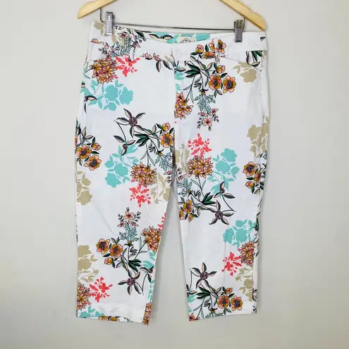 st. john's bay  Tropical Print Capri Pants Size 14