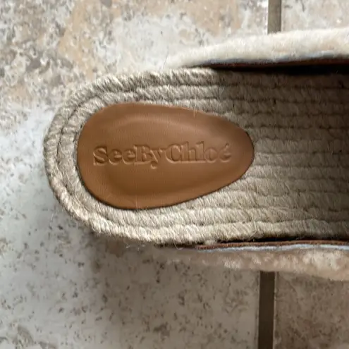 See By Chloe Viviane Shearling Clogs in Natural
