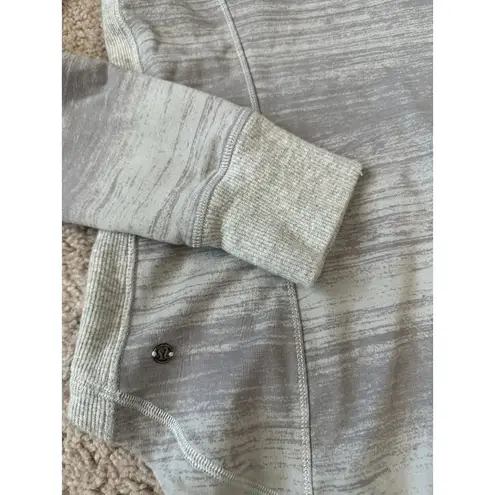 LULULEMON Gray Zip Hoodie Sweatshirt Size 8