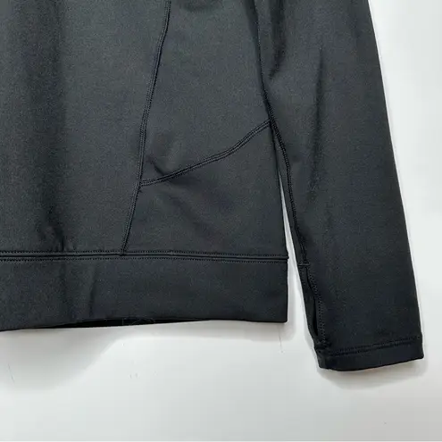 Second Skin Black 3/4 Zip Ling Sleeve Compression Pullover Top Size Large
