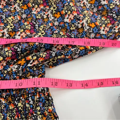 Apiece Apart Women's Black Mana Floral Print Mini Dress Size XS