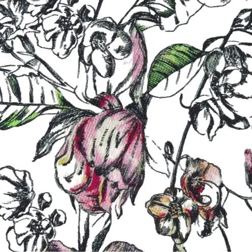 L'Agence Margot High Rise Skinny Jeans in Hand Drawn Floral Size 25