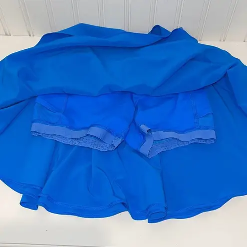 Lululemon  Court Rival Skirt Tiered Poolside Blue Size 0