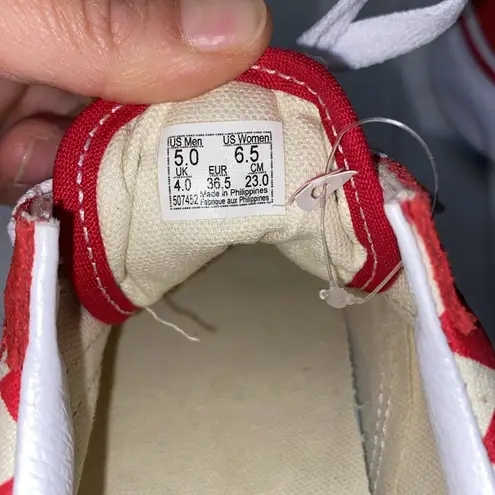 Vans  Old Skool Checkerboard‎ Racing Red Checkered Sneakers, Size 5.0 - Image 7