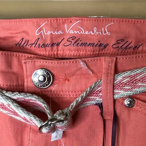 Gloria Vanderbilt Peach Skimmer Capri, 6