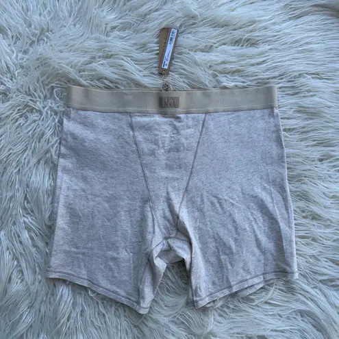 SKIMS Boyfriend Boxer Heather Oatmeal Size Large