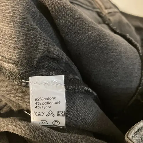 THE AARCH women's steel grade shiny silver girlfriend fit LAETITIA skinny jeans Size 29