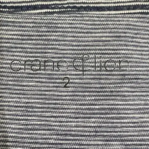 Crane & Lion Pima Cotton Maxi Dress Size 2 Storm Front Stripe