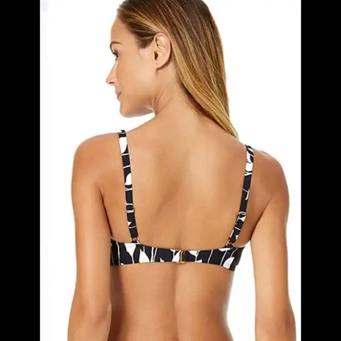 Anne cole  black & white floral bikini set. NWT