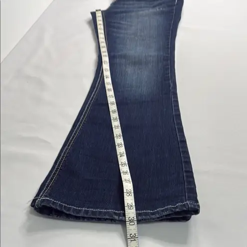 Vanity Blue Boot Cut Jeans with Subtle Fading Size undefined