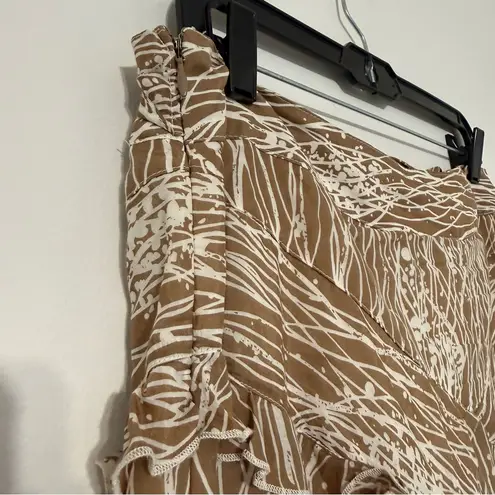 Anna Sui x Anthropologie Long Brown Maxi Skirt Boho Size 10