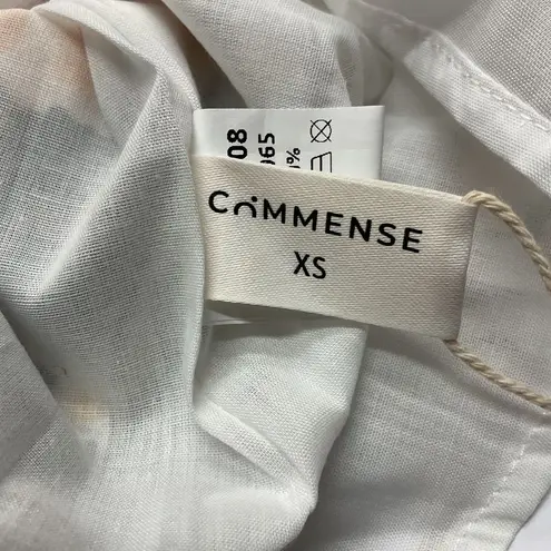 Commense Women's Daisy Printed Floral Short Dress Sz XS Black Yellow Summer NWT